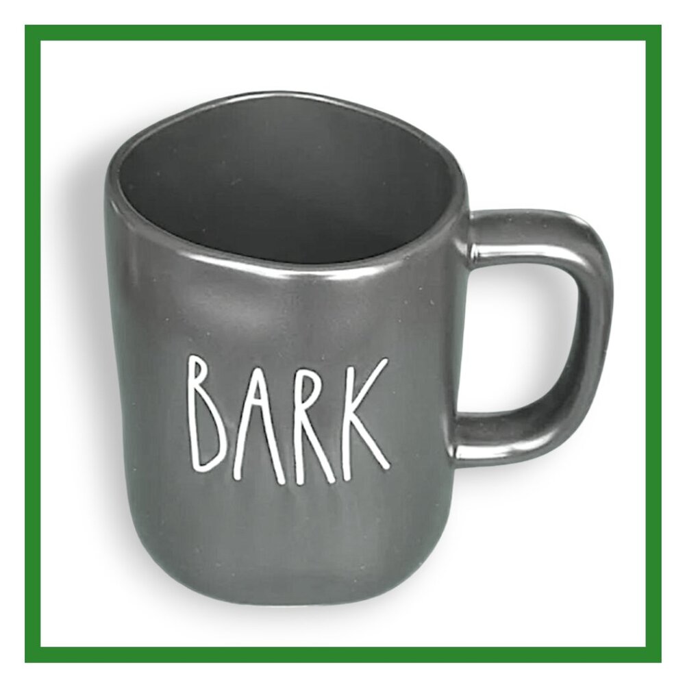 Rae Dunn "Bark" Black 16oz Ceramic Mug